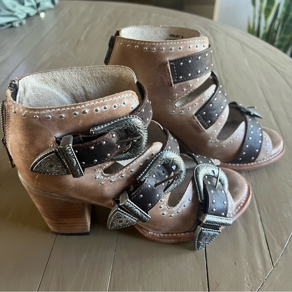 Freebird by Steven Buckled Heels - Size 8